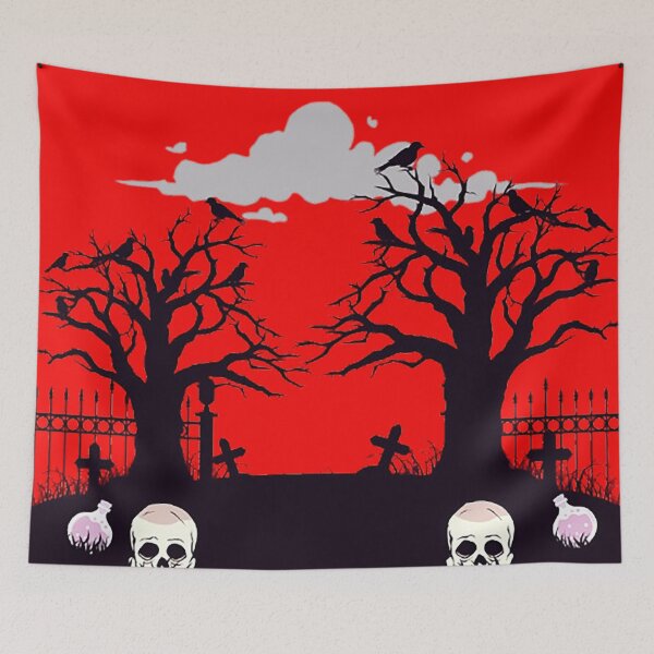 Item preview, Grave Yard full of Skull and Birds  designed and sold by Juana-.