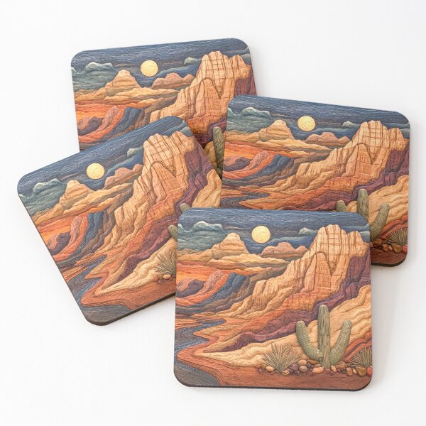 Item preview, Wild West Desert Scenery with Cactuses designed and sold by MargaretWiktor.