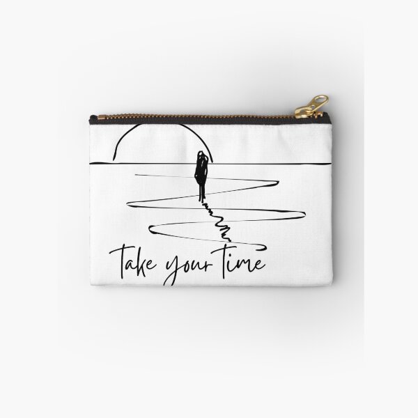 Item preview,  Line art beach sunset , take your time inspirational quote designed and sold by ZMaria.