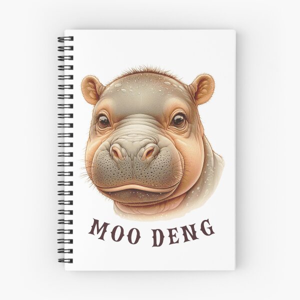 Item preview, Moo Deng - Viral Hippo Portrait designed and sold by GorinART.