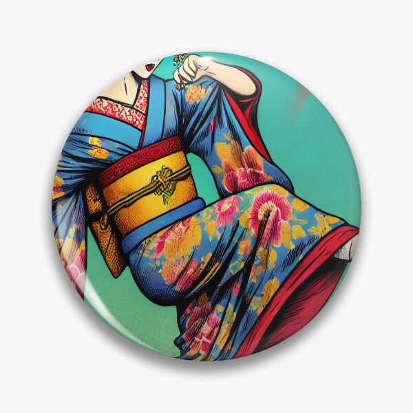 Item preview, Geisha Soccer – Dynamic Pop Art Fusion designed and sold by SakuraJapanArt.