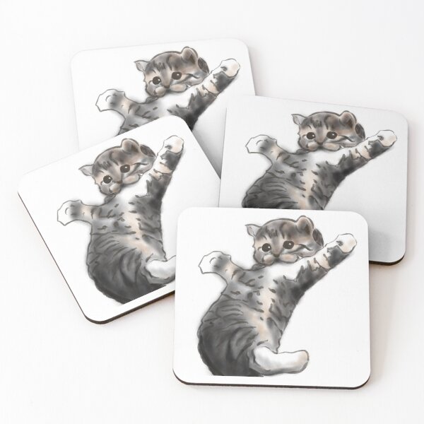 Item preview, Gato desequilibrado designed and sold by QuirkyCritterCo.