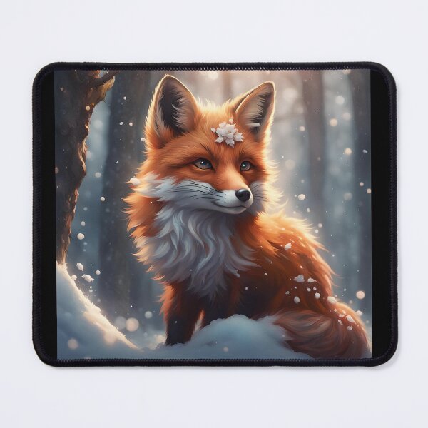 Item preview, Baby fox in the snow designed and sold by Silvergard.