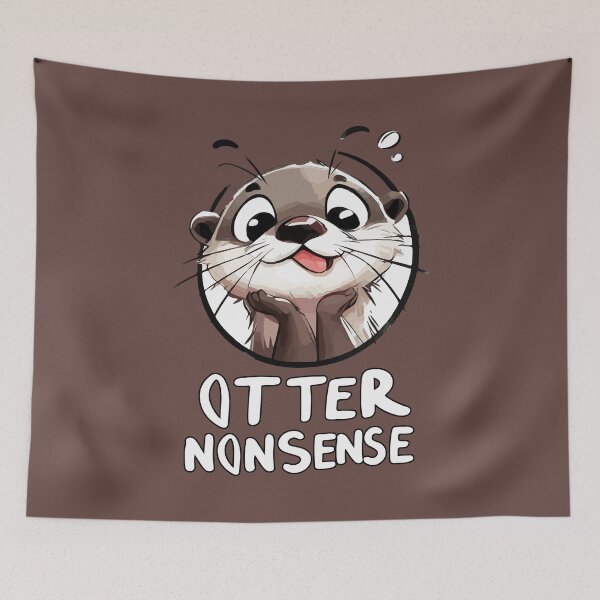 Item preview, Cute Sketchy Otter Nonsense designed and sold by TomFrontierArt.
