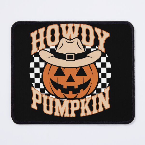 Item preview, Howdy Pumpkin Halloween Cowgirl Checkered Design designed and sold by Magic-Humor.