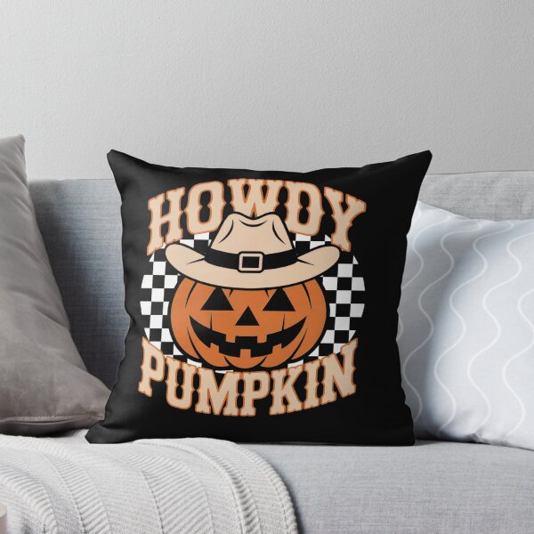 Item preview, Howdy Pumpkin Halloween Cowgirl Checkered Design designed and sold by Magic-Humor.
