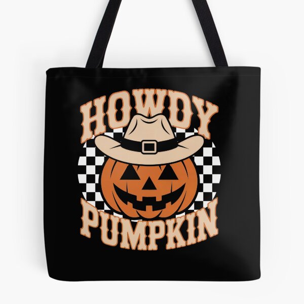 Item preview, Howdy Pumpkin Halloween Cowgirl Checkered Design designed and sold by Magic-Humor.