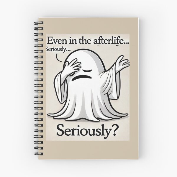 Item preview, Disapproving Ghost Even in the afterlife... seriously? Facepalm Ghost. designed and sold by FindYouByZ.