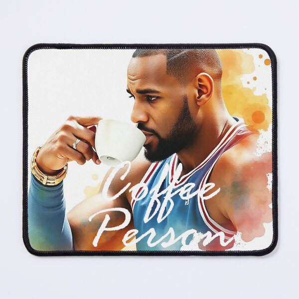 Item preview, Lebron James is drinking Coffee watercolor Painting designed and sold by Juana-.