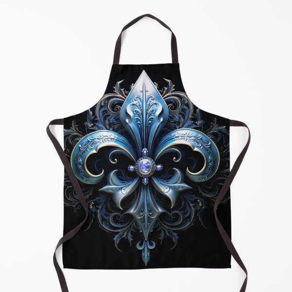 Item preview, Blue Gothic Fleur de Lys designed and sold by effervescence.