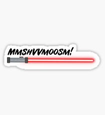 Red Lightsaber Sound Sticker