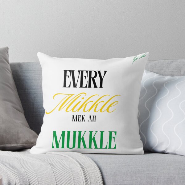 Item preview, Jamaican Inspirational Quote Design, "Every Mikkle Mek A Mukkle" Jamaican Proverbs, Bold Jamaican Quote Caribbean Wisdom Quote Design designed and sold by KaribbeanPosse.