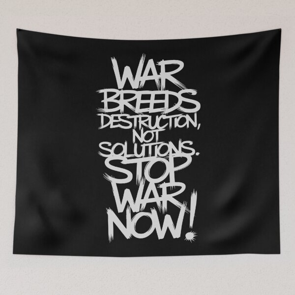 Item preview, Anti-War - "War Breeds Destruction, Not Solutions" - STOP ANY WAR NOW! designed and sold by paulo silveira.
