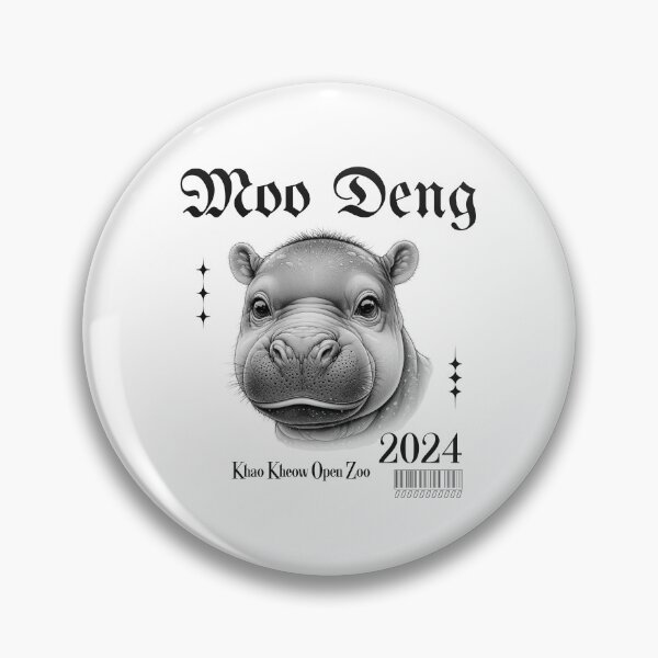 Item preview, Moo Deng - Gothic Hippo 2024 designed and sold by GorinART.
