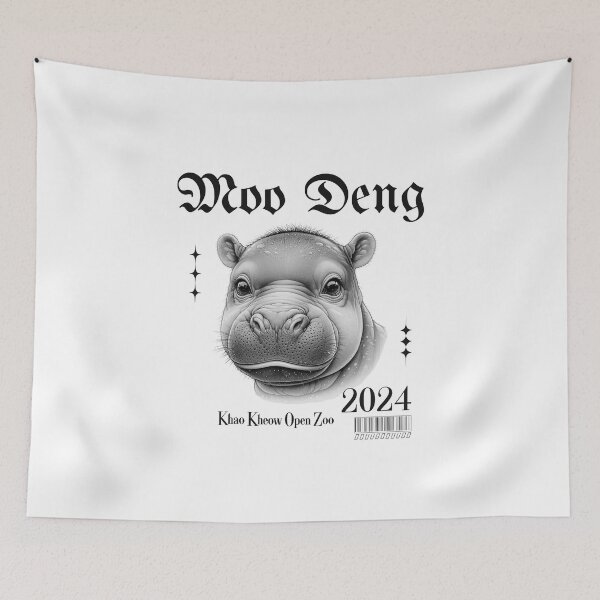 Item preview, Moo Deng - Gothic Hippo 2024 designed and sold by GorinART.