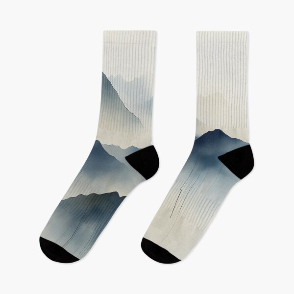 Item preview, Misty Mountain Layers | Tranquil Abstract Landscape designed and sold by solynneart.