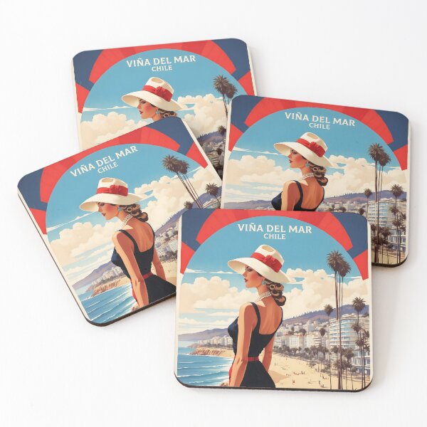 Item preview, Viña del Mar Chile Retro Vintage Poster Tourism  designed and sold by TravelersGems.