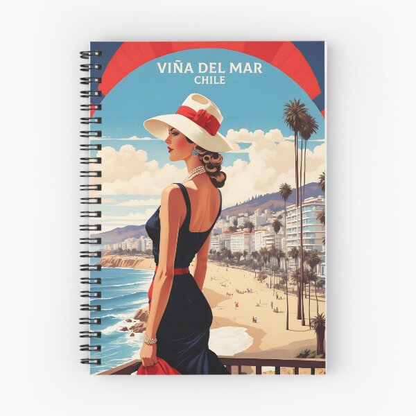 Item preview, Viña del Mar Chile Retro Vintage Poster Tourism  designed and sold by TravelersGems.