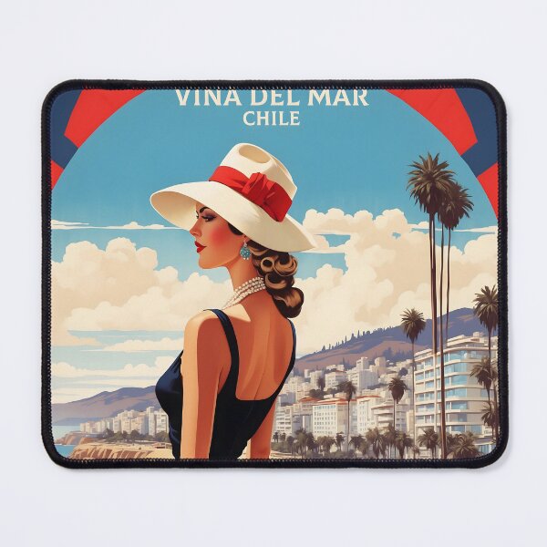 Item preview, Viña del Mar Chile Retro Vintage Poster Tourism  designed and sold by TravelersGems.