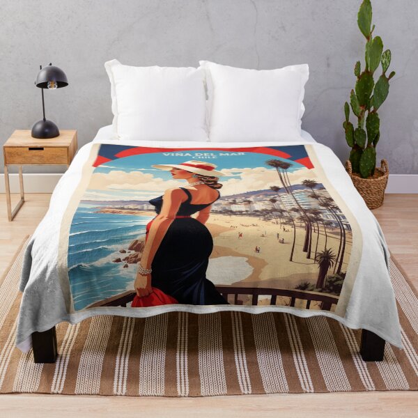Item preview, Viña del Mar Chile Retro Vintage Poster Tourism  designed and sold by TravelersGems.