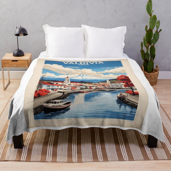 Item preview, Valdivia Chile Retro Vintage Poster Tourism designed and sold by TravelersGems.