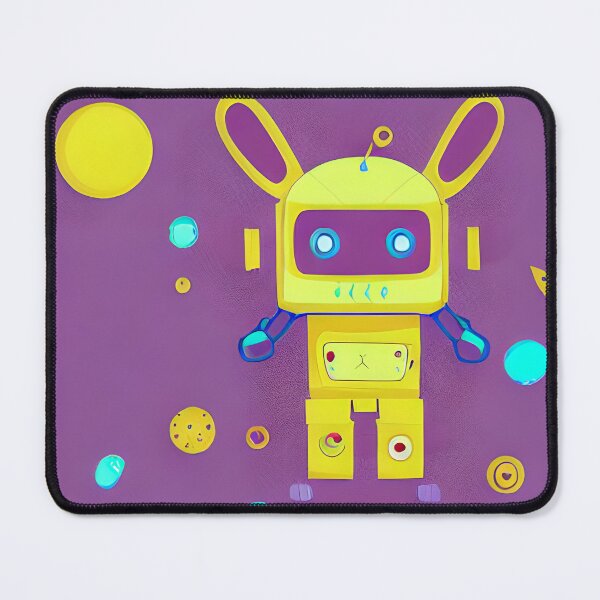 Item preview, Yellow Bunny Robot designed and sold by omgnovalynn.