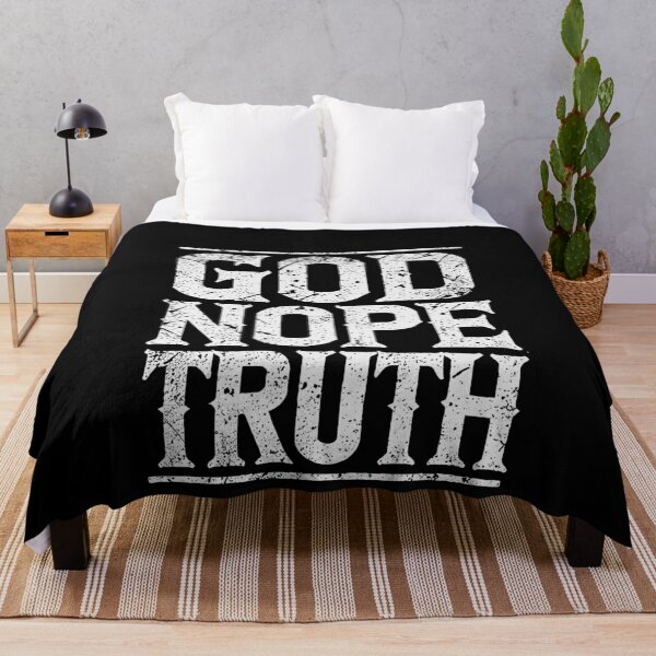 Item preview, Bold Distressed "GOD NOPE TRUTH" Statement Design designed and sold by Tabu Touch.