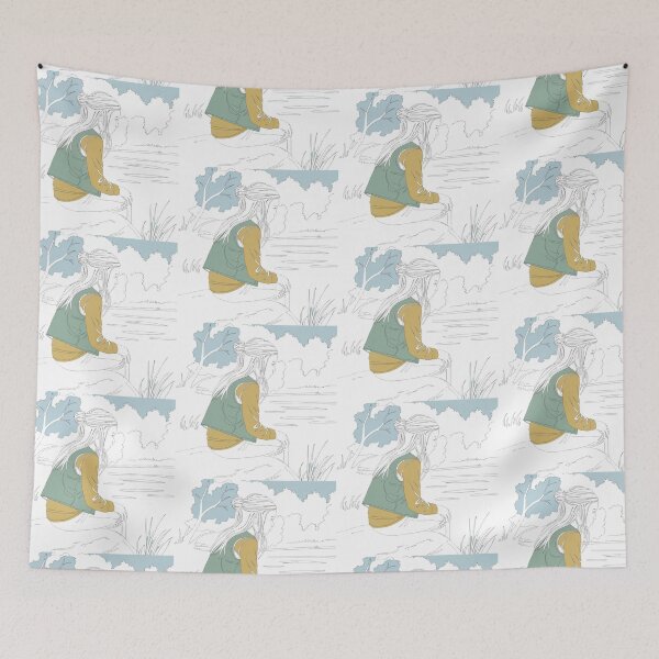 Item preview, Girl in the lake artistic linedrawing designed and sold by Newhyperion.