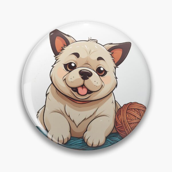 Artikelvorschau, Entzückende mollige Hundeillustration - süßes und verspieltes Design entworfen und verkauft von Icenutikul1122.