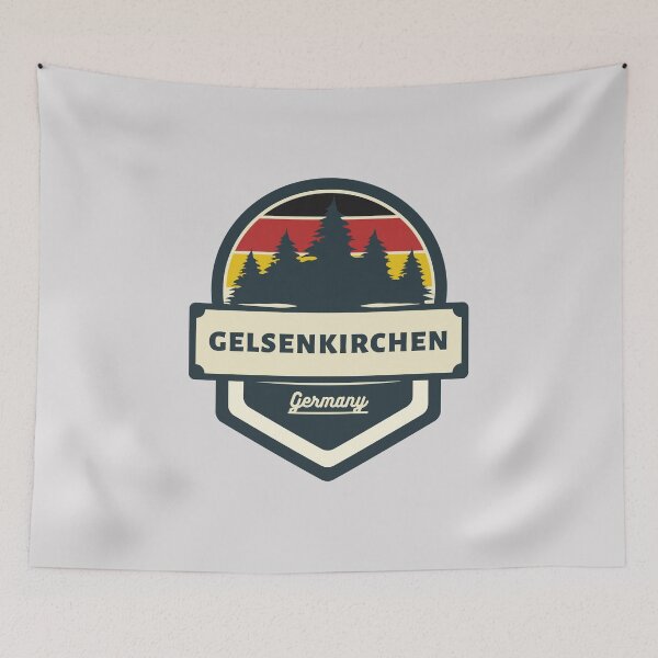 Item preview, Gelsenkirchen Germany Retro Vintage Badge designed and sold by World Designs.