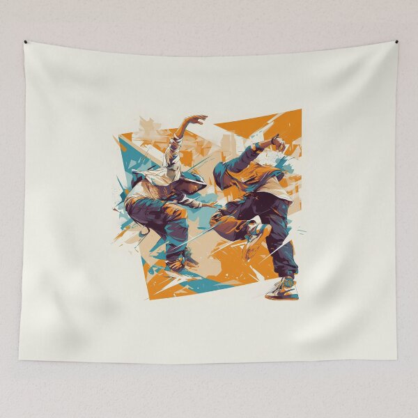 Item preview, Dynamic Hip-Hop Dance Battle - Vector Illustration designed and sold by Windy-market.