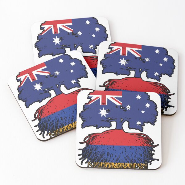 Item preview, Armenia Armenian Australian Australia Tree Roots Flag designed and sold by FlagX.