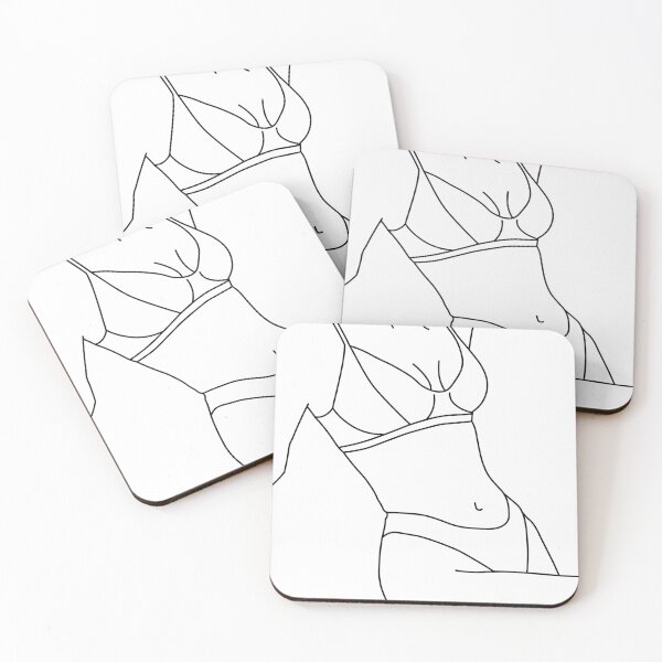 Item preview, Female figure. linear drawing of a beautiful female body. designed and sold by JSWDESIGNS.