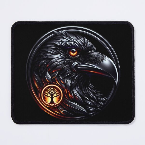 Item preview, Black Raven with the tree of life designed and sold by DeimosArtIntl.
