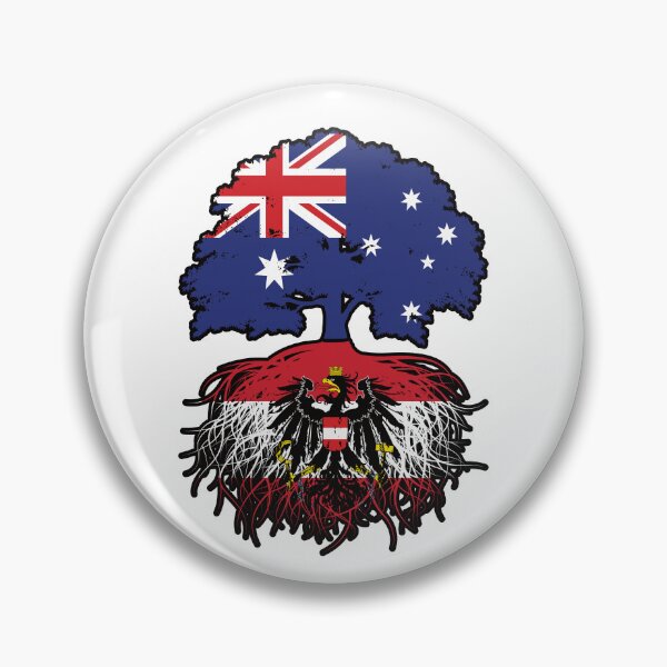 Item preview, Austria Austrian Australian Australia Tree Roots Flag designed and sold by FlagX.