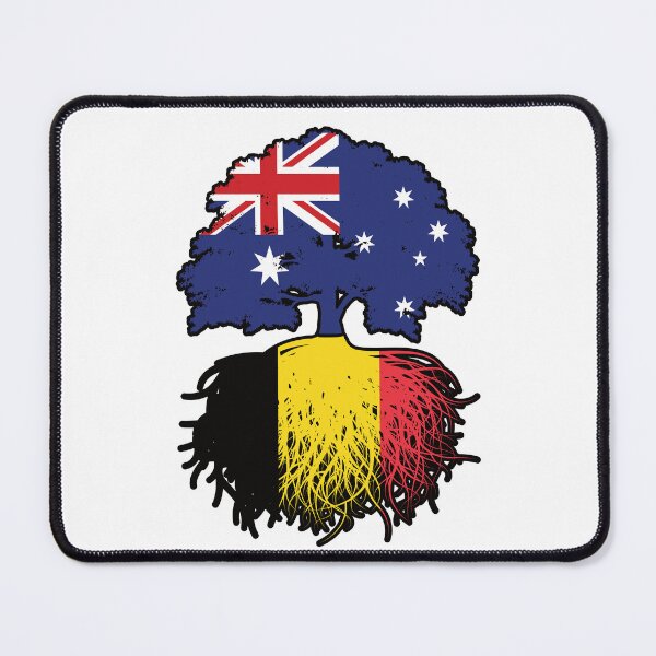 Item preview, Belgium Belgian Australian Australia Tree Roots Flag designed and sold by FlagX.