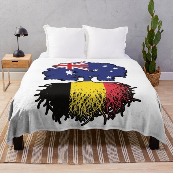 Item preview, Belgium Belgian Australian Australia Tree Roots Flag designed and sold by FlagX.