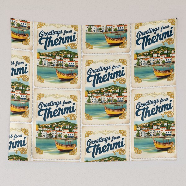 Item preview, Thermi Central Macedonia Postcard Vintage Retro Travel Vintage designed and sold by TravelPostcardGems.