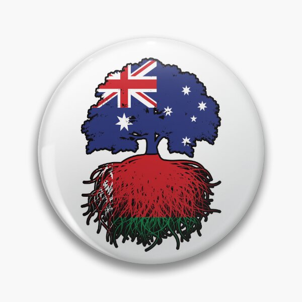 Item preview, Belarus Belarusian Australian Australia Tree Roots Flag designed and sold by FlagX.