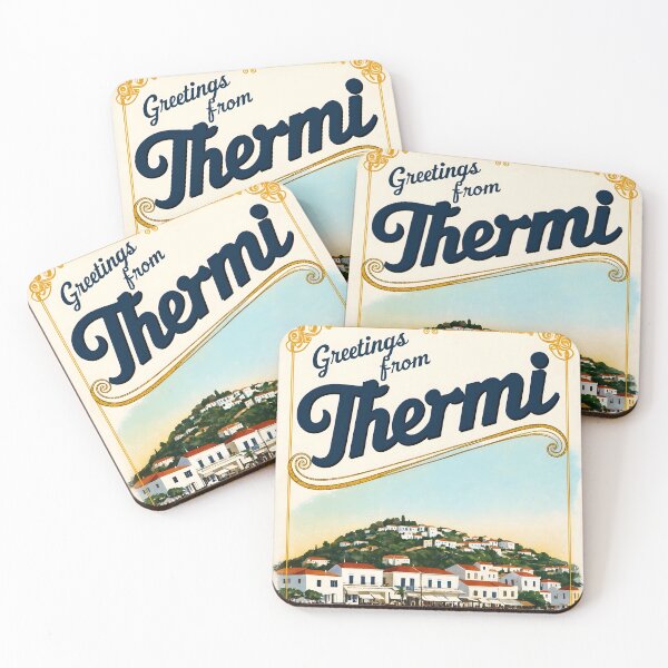 Item preview, Greetings from Thermi Central Macedonia Postcard Vintage Retro Travel Vintage designed and sold by TravelPostcardGems.