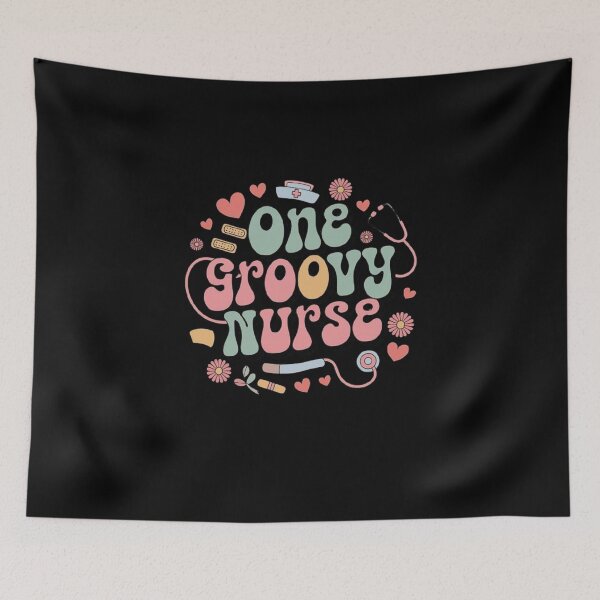 Item preview, One Groovy Nurse - Retro Nurse Appreciation Design designed and sold by love3617.