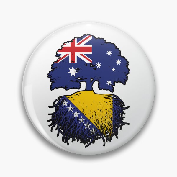 Item preview, Bosnia Bosnian Australian Australia Tree Roots Flag designed and sold by FlagX.
