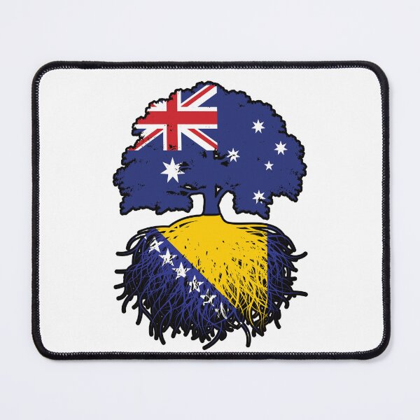 Item preview, Bosnia Bosnian Australian Australia Tree Roots Flag designed and sold by FlagX.
