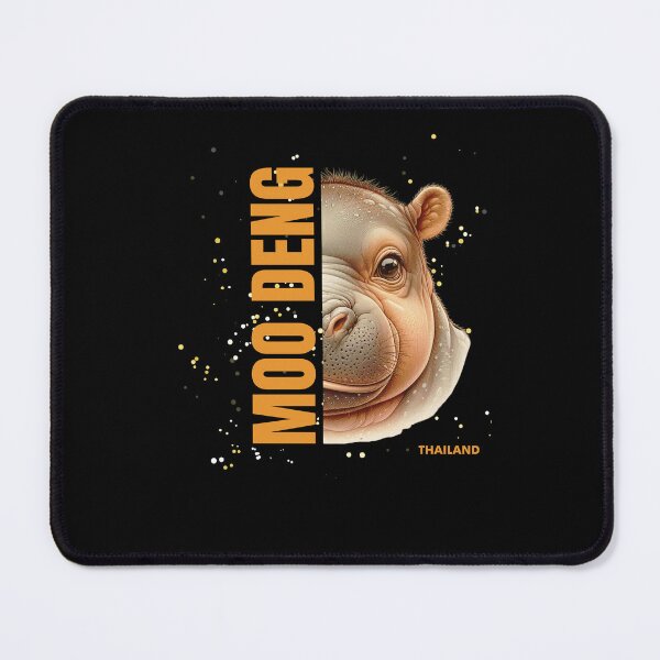 Item preview, Moo Deng - Stylish Hippo Face designed and sold by GorinART.