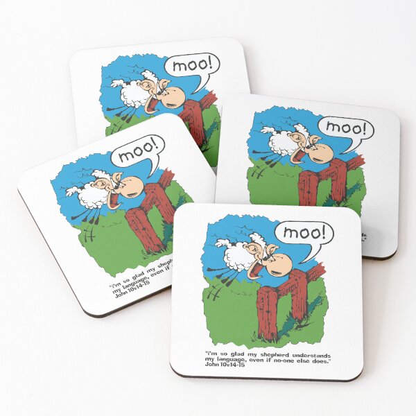 Item preview, God is my Shepherd - moo!  designed and sold by evangelista24.