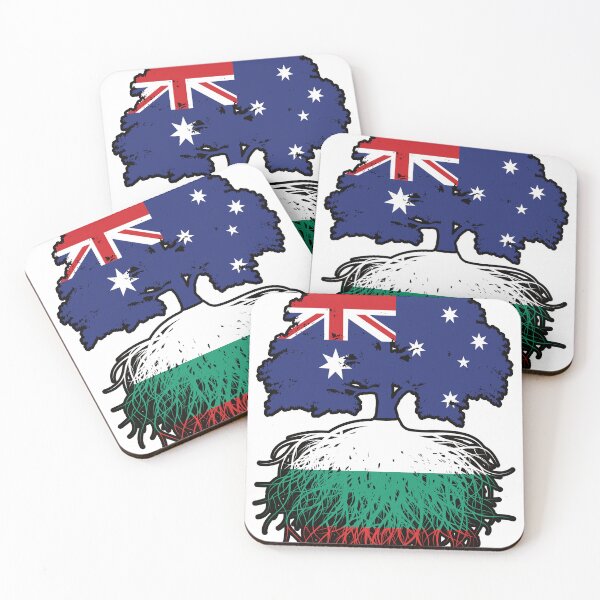 Item preview, Bulgaria Bulgarian Australian Australia Tree Roots Flag designed and sold by FlagX.