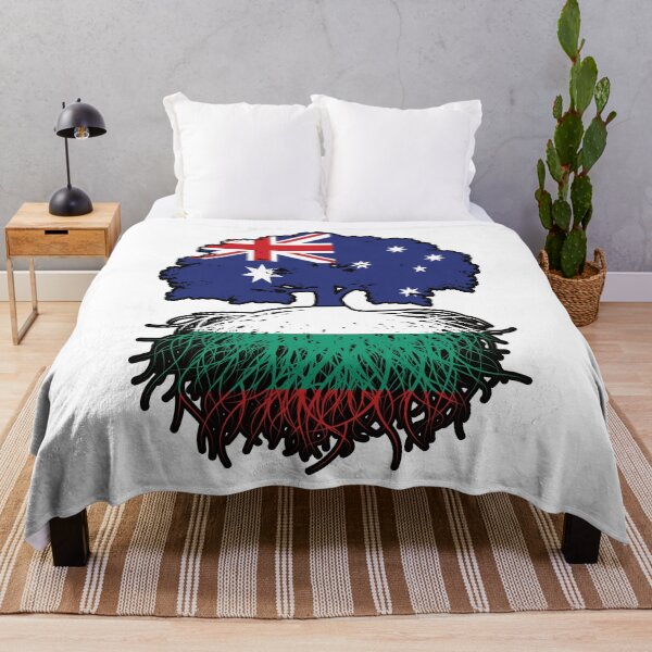 Item preview, Bulgaria Bulgarian Australian Australia Tree Roots Flag designed and sold by FlagX.