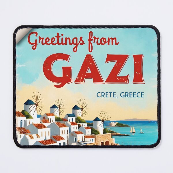 Item preview, Gazi Crete Postcard Vintage Retro Travel Vintage designed and sold by TravelPostcardGems.