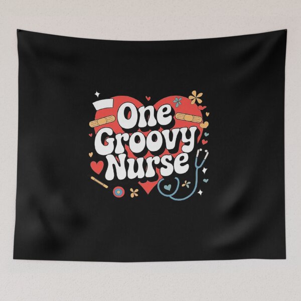 Item preview, One Groovy Nurse - Retro Nurse Appreciation Design designed and sold by love3617.