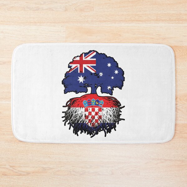 Aperçu de l'œuvre Croatie Croate Australien Australie Racines d'arbres Drapeau créée et vendue par FlagX.